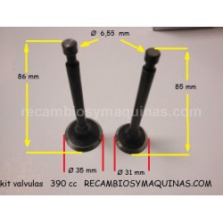valvulas Honda GX 390 Admision y escape