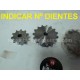 Piñon maquina kart atv quad buggy traccion remolque elevador pinon embrague 10 11 12 13 14 15 16 17 dientes