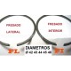 Segmentos 42 43 44 45 46 motosierra desbrozadora arillos aros Piston aro arillo husqvarna stihl kawasaki alpina dolmar vespino