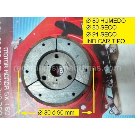 Embrague benassi volpino milcka RT 401 RL 40 RL 75 80 85 90 125 stinber af 80 walkyria MW-20 motoviñadora