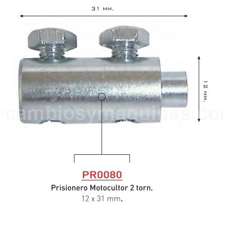 Prisionero Cable Embrague Motocultor Doble Tractor