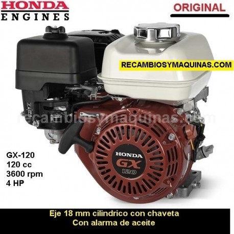 Motor Honda GX 120 ORIGINAL Eje 18