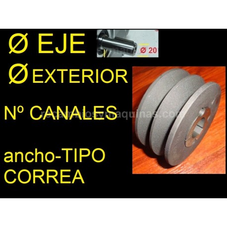 POLEA Eje Motor honda yamaha kawasaki hormigonera alador