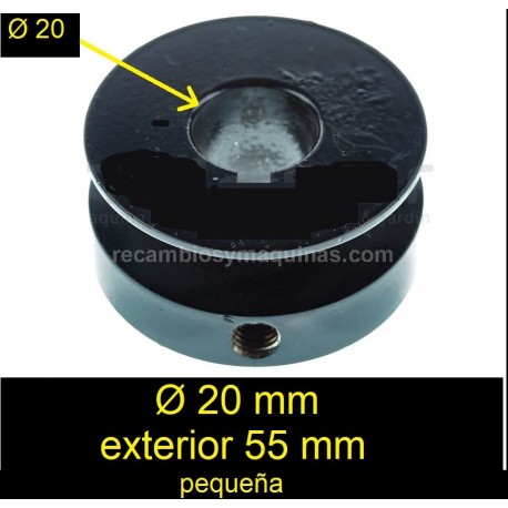 Polea Motor eje 20 mm OHV 140 160 200 ( 20 x 56 ) poleas ciguenal hormigonera honda gx