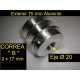 Polea Motor Aluminio Doble Canal Interior 20 mm Exterior 70 mm CANAL 13 mm Honda GX 140 160 200 eje cilindrico