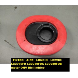 Filtro aire Loncin LC2V80 LC2V80FD LC2V80FDA LC2V80FDB motor OHV Bicilindrico