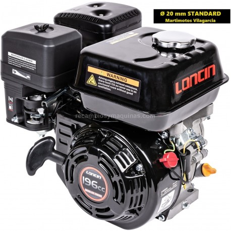 MOTOR ALADOR 6,5 hp LONCIN compatible honda gx 200 alador bomba motocultor