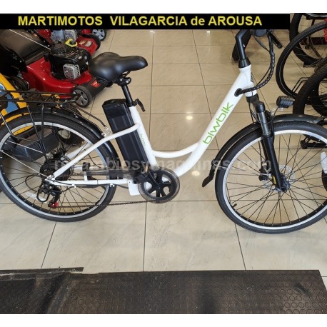 Bicicleta electrica paseo biwbik SUNRAY black white