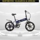 Bicicleta electrica PLEGABLE Biwbik TRAVELLER black platinum
