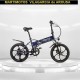 Bicicleta electrica PLEGABLE Biwbik TRAVELLER black platinum