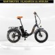Bicicleta electrica PLEGABLE Biwbik CAPRI black silver