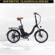 Bicicleta electrica PLEGABLE Biwbik OSLO black white DUBLIN
