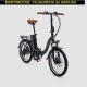 Bicicleta electrica PLEGABLE Biwbik OSLO black white DUBLIN