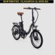 Bicicleta electrica PLEGABLE Biwbik OSLO black white DUBLIN