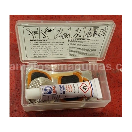 Caja de parches bici moto