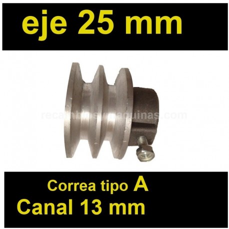 POLEA cigueñal honda gx 390 eje 25 mm carril 17 mm CORTADORA MOTOCULTOR 240 270 340