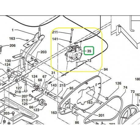 INVERSOR COMPLETO Motoazada Partner 5110 5112 husqvarna mcculloch honda pubert