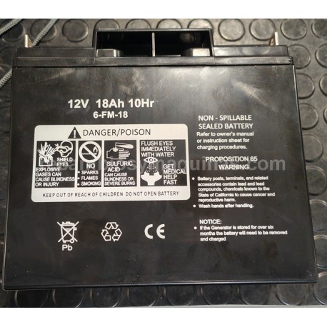 Bateria arranque motor Honda gx 390 420 generador etc