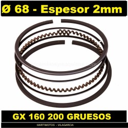 SEGMENTOS HONDA GX GXV 160 200 270 390 610 620 aro arillo aros arillos anillos