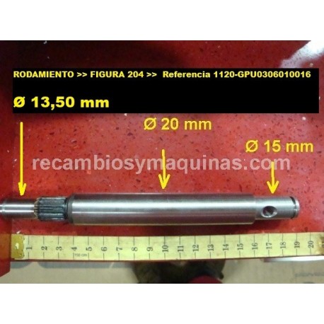 Eje TRACCION MOTOAZADA PUBERT HONDA MCCULLOCH PARTNER CAMON fg 314 320 105 115 5110 512 HUSQVARNA