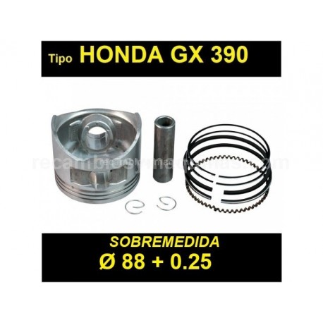 Piston Honda GX 390 a 0.25 sobremedida RECTIFICAR +0.25